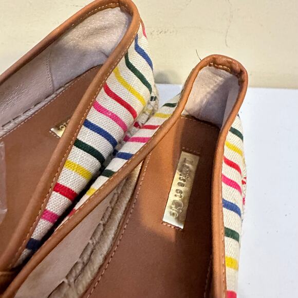 Louise et Cie Espadrille Adige Striped Pineapple Colorful Flat Slip On Shoes 8.5 - Picture 6 of 9